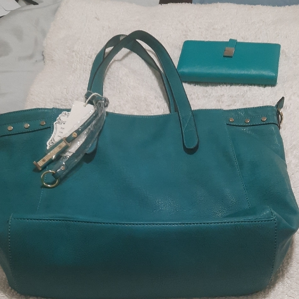 Teal Tote Bag